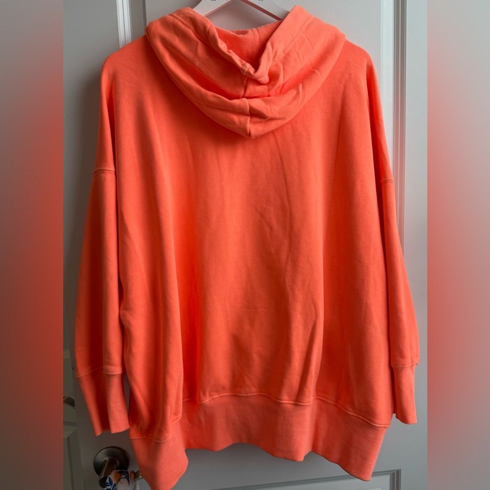 NWOT Free People FP Movement Sprint to the Finish Sweatshirt Hoodie Orange Small - Picture 9 of 10